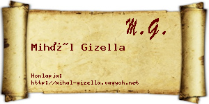 Mihál Gizella névjegykártya